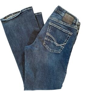 Buckle Men's Bootcut Jeans - Dark Blue